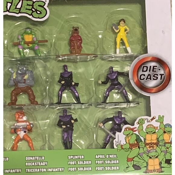 Teenage Mutant Ninja Turtles Nano Metal 18-Pack Series 1 Die-cast Figures New - Picture 4 of 6